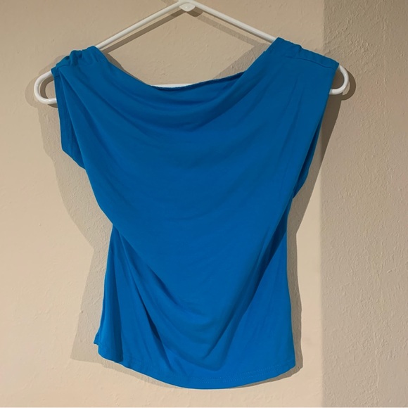 🟢3/$15 Backless Blue Shirt - Picture 2 of 6